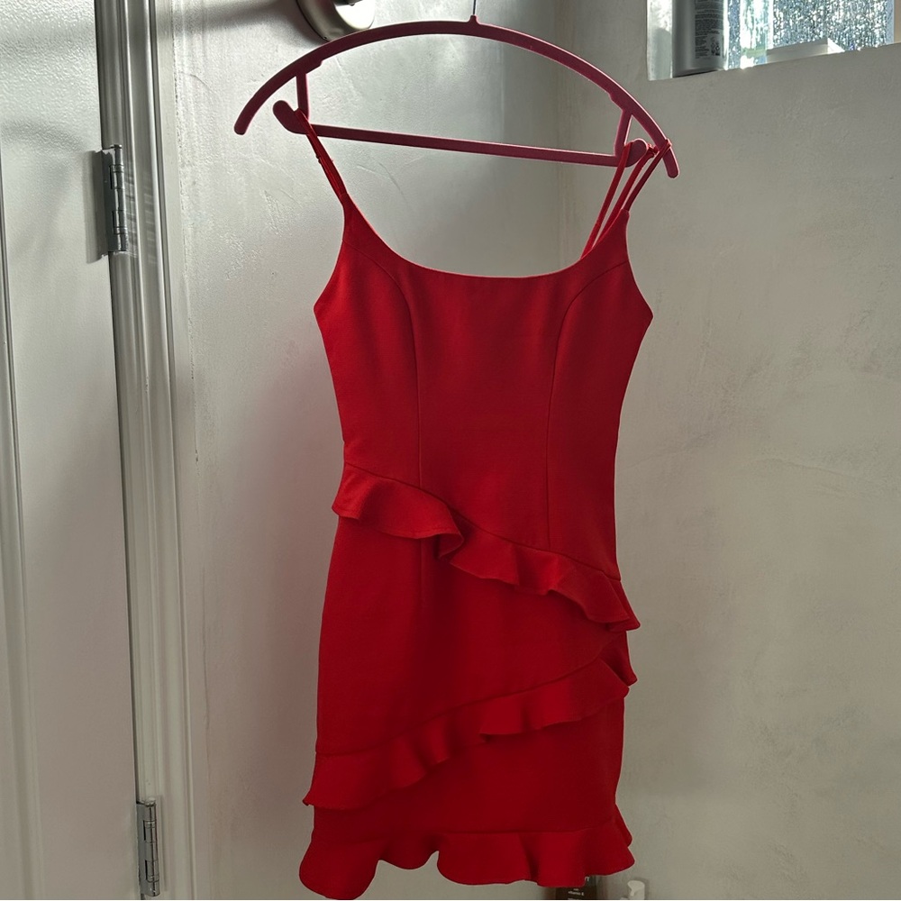 Hello Molly fitted ruffle dress